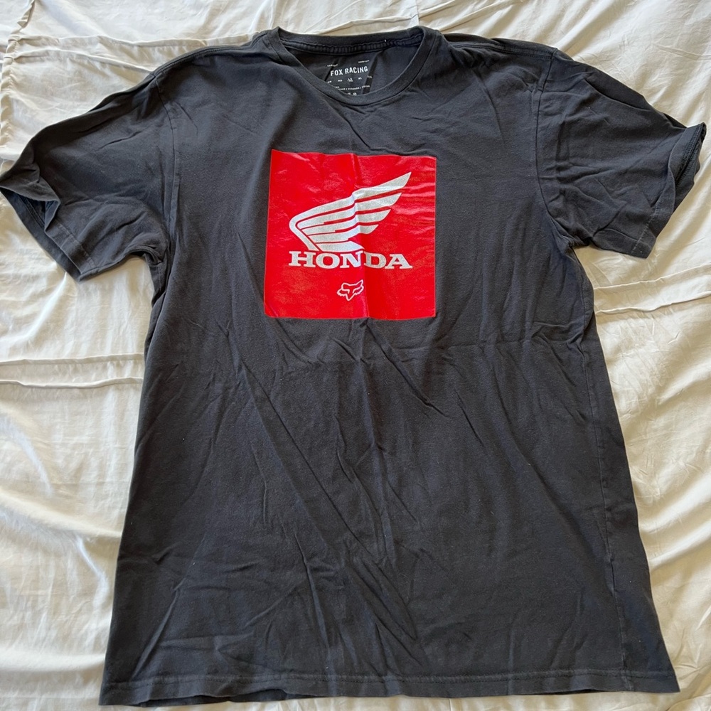 Fox Black and Red Graphic Tee